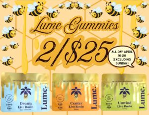 Lume Gummies 2 for $25 Fluresh dispensary Grand Rapids Michigan 420 deals