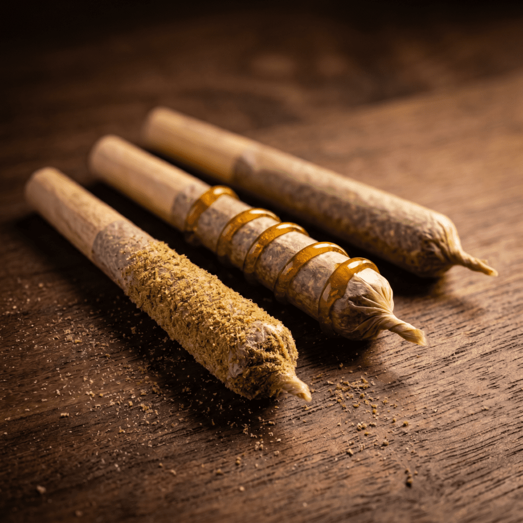 Infused pre-roll options at a Michigan cannabis shop with concentrate enhancement