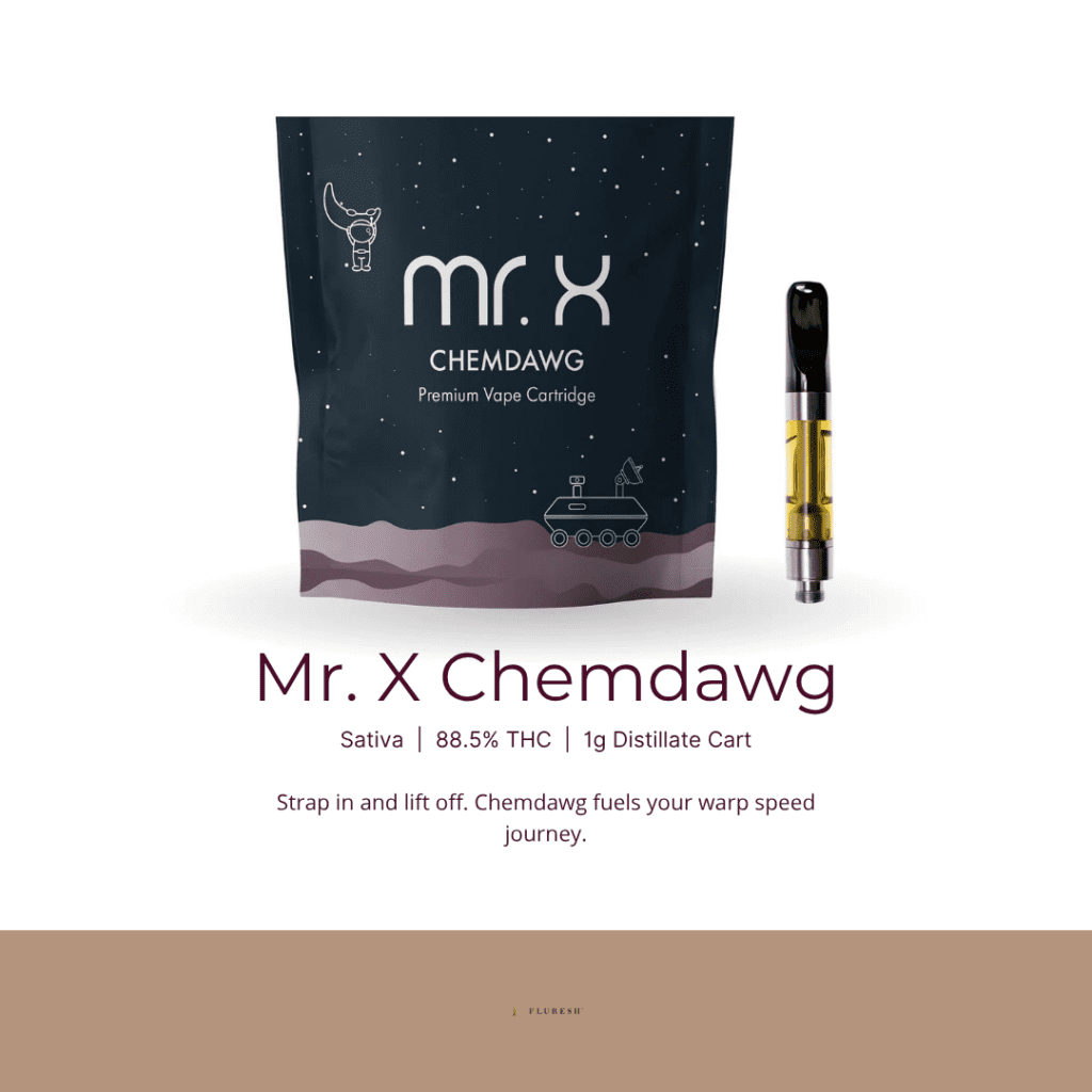 Best Cannabis Products for Focus Mr X Chemdawg 1g Distillate Cart